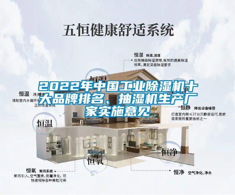 2022年中國工業(yè)除濕機十大品牌排名、抽濕機生產(chǎn)廠家實施意見