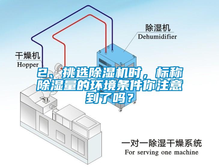 2、挑選除濕機(jī)時(shí)，標(biāo)稱除濕量的環(huán)境條件你注意到了嗎？