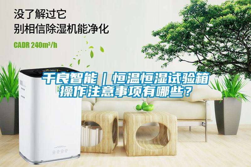 千良智能｜恒溫恒濕試驗(yàn)箱操作注意事項(xiàng)有哪些？