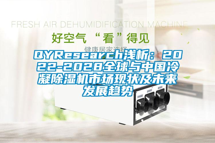 QYResearch淺析：2022-2028全球與中國冷凝除濕機市場現(xiàn)狀及未來發(fā)展趨勢