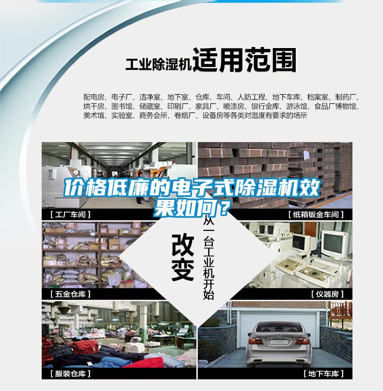 價格低廉的電子式除濕機效果如何？