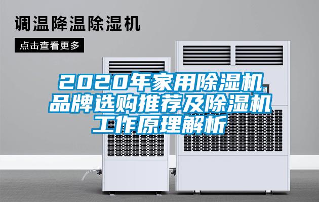 2020年家用除濕機(jī)品牌選購?fù)扑]及除濕機(jī)工作原理解析