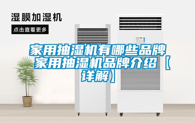 家用抽濕機(jī)有哪些品牌 家用抽濕機(jī)品牌介紹【詳解】