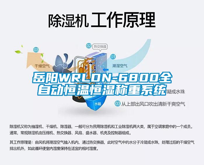 岳陽WRLDN-6800全自動恒溫恒濕稱重系統(tǒng)