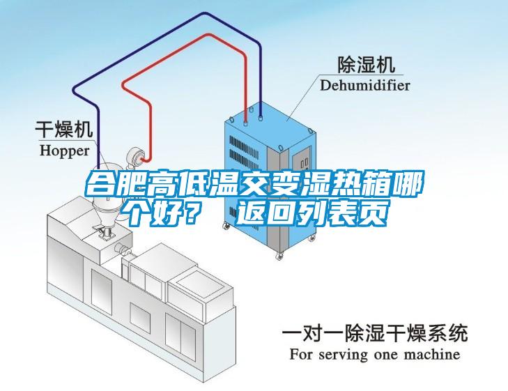 合肥高低溫交變濕熱箱哪個(gè)好？ 返回列表頁