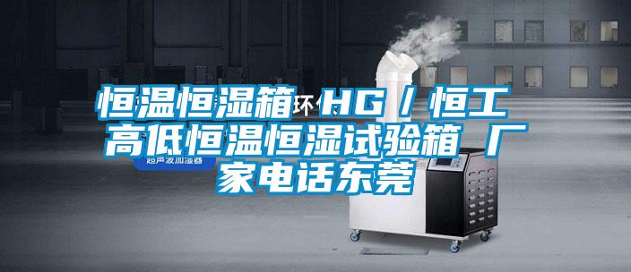 恒溫恒濕箱 HG／恒工 高低恒溫恒濕試驗箱 廠家電話東莞