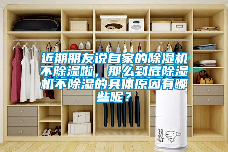 近期朋友說自家的除濕機不除濕啦，那么到底除濕機不除濕的具體原因有哪些呢？