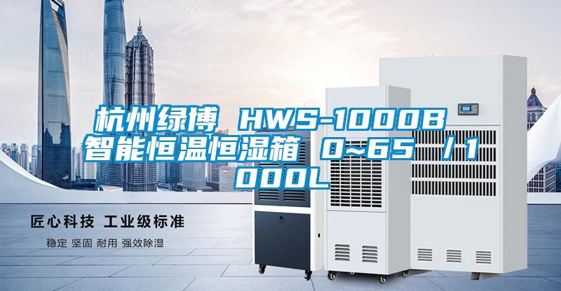 杭州綠博 HWS-1000B 智能恒溫恒濕箱 0~65℃／1000L