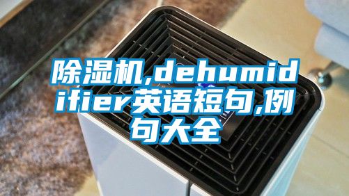 除濕機(jī),dehumidifier英語短句,例句大全