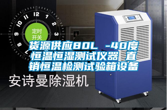 貨源供應(yīng)80L -40度恒溫恒濕測試儀器 直銷恒溫檢測試驗箱設(shè)備