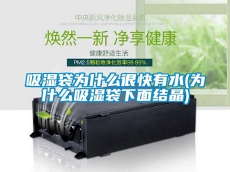 企業(yè)新聞吸濕袋為什么很快有水(為什么吸濕袋下面結(jié)晶)